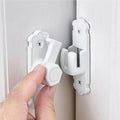 White 90/180 Degree Barn Door Latches,Aluminum Alloy Flip Latch - color: White