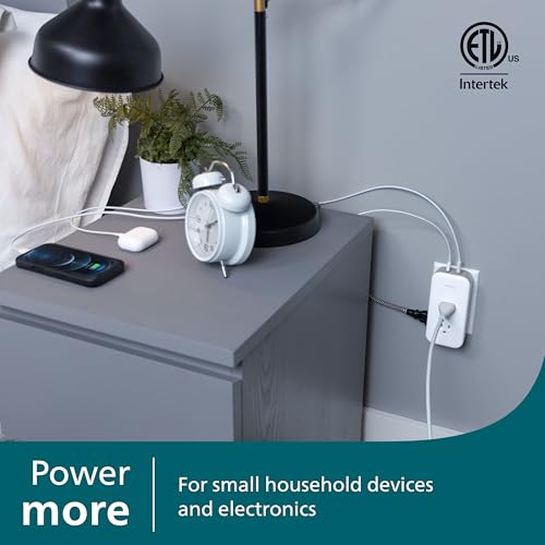Philips All-in-One Surge Tap with USB, 2 Grounded & 4 Polarized Outlets