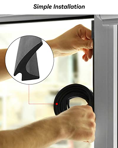 RV Window Rubber Seal Strip 1/2'' x 1/4'' Fit for Boats RV, 20Ft - size: 20Ft