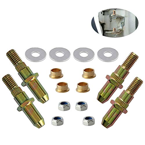 LEDAUT Door Hinge Pin and Bushing Repair Kits for 1999-up GMC Sierra Silverado Chevy Truck SUV - size: OT264