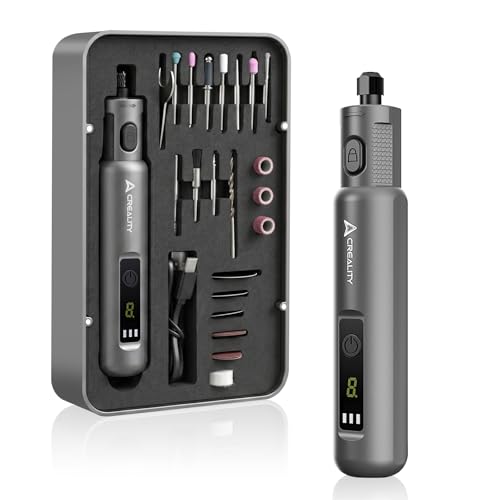 Creality Cordkess Rotary Tool, 6-Speed Mini Rotary Tool Kit with 24 Accessories, Multi-Purpose 3.7V Rechargeable Power Rotary Tool for Sanding, Polishing, Drilling, Engraving, DIY Crafts - style: Cordless Rotary Tool Kit
