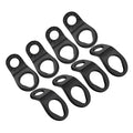 STEEL HAWK Cold Forged Stainless Steel Tie Down Hooks, 8-Pack/Black - color: PVD Black