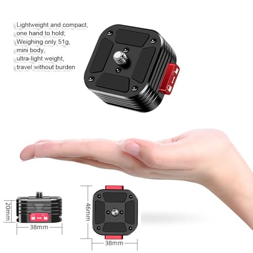 Claw Quick Release Plate Kit Stabilizer Mount Adapter Quick Release Base for Action / DSLR Camera, With Arca-Swiss Fit Dovetail for Fast Switch between Arca Fit Tripod Head Clamp Rail Slider Gimbal
