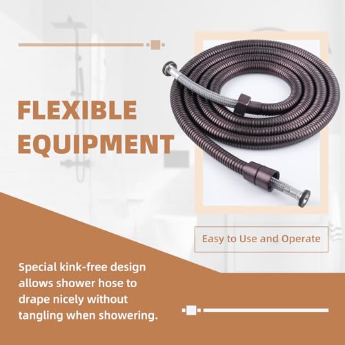 Angle Simple Handheld Shower Hose Replacement, 79 Inches, Oil Rubbed Bronze - color: Oil Rubbed Bronze, size: 79 Inch
