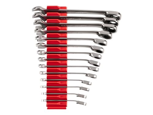 TEKTON Reversible Ratcheting Combination Wrench Set, 14-Piece | WRC94302 - size: 14-Piece (6-19 mm), style: Modular Wrench Organizer