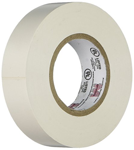 Morris 60020 White Vinyl Plastic Electrical Tape, 7 mil, PVC, 66' Length, 3/4" Width, 1-Pack - color: White, style: 1-Pack