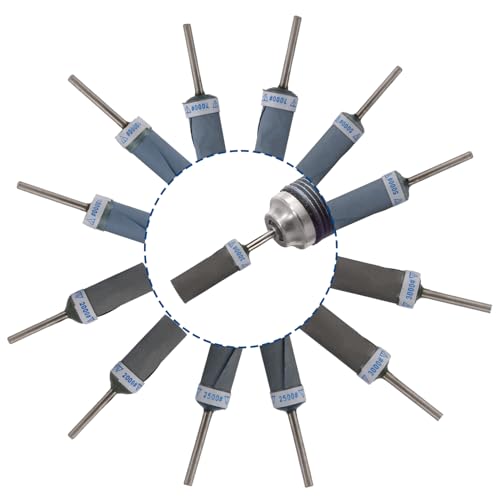 12pcs 2000-10000 Grit Sanding Drums for Dremel Rotary Tool | Rotary Tool Bits Sander Set Bands Mandrels for Wood Plastic Metal Grinding Polishing - style: 2000-10000 Grit