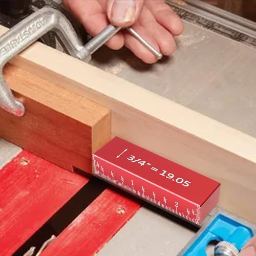 Setup Blocks Height Gauge Set, Height Master, 17pcs Precision Aluminum Setup Bars for Router and Table Saw Accessories Woodworking Set Up, 1/32" High Precision Fast Height Marked Bars,MG-049R