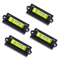 4Pcs Bubble Spirit Level RV Standard Levels with Mounting Holes RV Levelers Leveling Tool for RV Camper, Travel Trailer, Camping, Truck, Motorhome (Set-A)