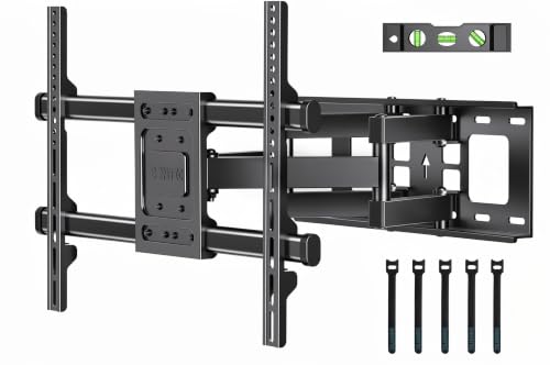 BONTEC Full Motion TV Wall Mount for 37-85 Inch TVs, Heavy Duty Swivel Tilt - size: 37-85 Inch