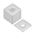 uxcell Square Washer, 25Pcs M6x20x20x1.5mm 304 Stainless Steel Square Plate Washers Flat Pad Spacer Gasket for Hardware Fastener - size: M6x20x20x1.5mm