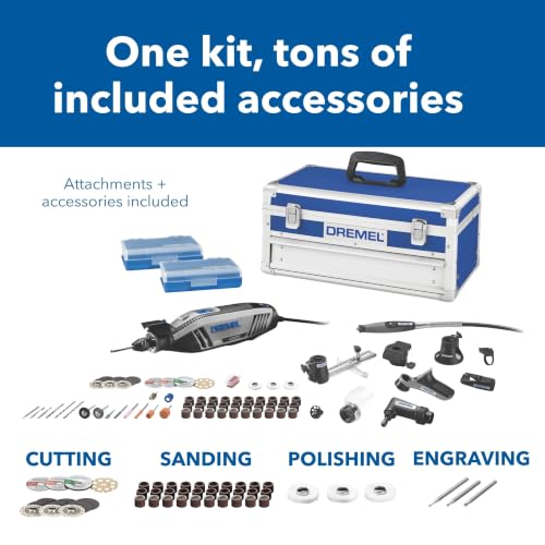 Dremel 4300-9/64 Rotary Tool Kit with Flex Shaft and 64 Accessories - style: 73 Piece Kit