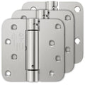 Luxbaro 3 Pack Self Closing Door Hinges, 4 Inch, Adjustable Tension - color: Brushed Nickel-5/8'', size: 4" 3 Pack