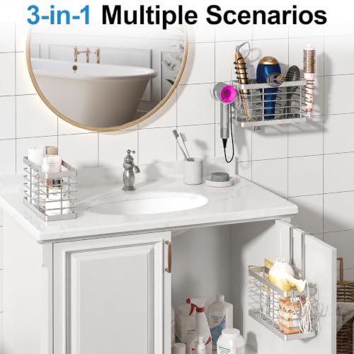 2026 Upgraded 3-in-1 Universal Hair Tool Organizer, XL Size, Sliver - color: XL-Silver