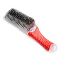 1 PCE White Steel Brushes Heavy Duty Carbon Steel and Stainless Steel Wire Scratch Brush with Rubber Ergonomic Handle