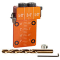 O'SKOOL 3/8" Self-Centering Dowel Jig Kit with Cobalt M-35 Drill Bit - style: Solid Aluminum Dowel Jig Kit