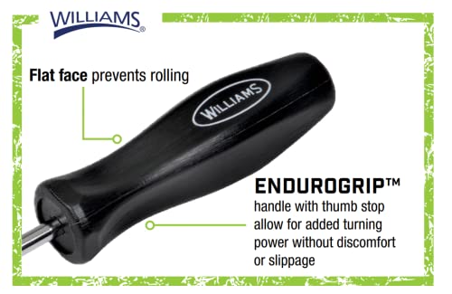Williams 5-Piece Endurogrip Multi-Size Screwdriver Set, Keystone Slots Hex Bolster & Phillips, Comfort Grip Prevents Slippage, Extra Strength Steel Chrome Blades - style: 5 Piece Mixed