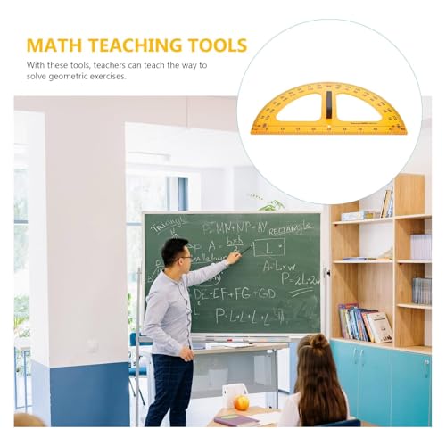 Math Ruler Magnetic Classroom Math Geometry Tool Set Enhances Classroom Learning, Easily Mounts to Blackboard Protractor Measuring Ruler Triangle Ruler (2pc) - size: 2pc