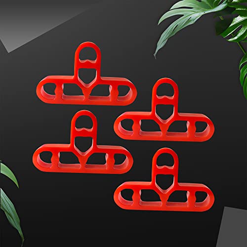 JINYO 3/8 inch 100pcs 10mm Bricklaying Spacer Tile Spacer Red Color Tile Leveling Clips Masonry Paving Spacer Mortar Brick Jointing Spacer Window Spacer Bathroom Spacer - color: Red