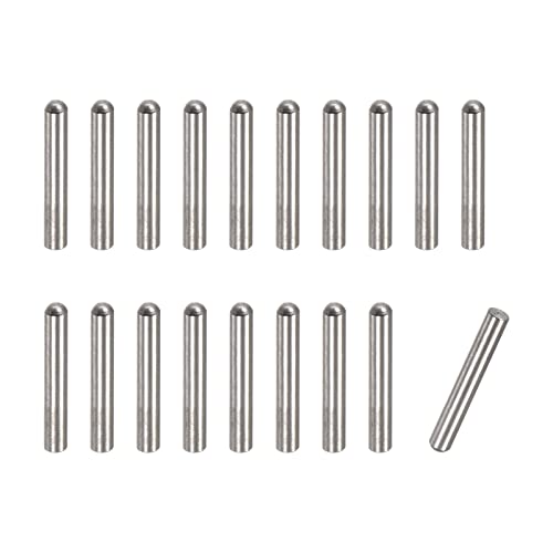 uxcell 3x16mm Dowel Pins, 50pcs 304 Stainless Steel Round Head Flat Chamfered End Dowel Pin Bunk Bed Pins Shelf Pegs Support Shelves Fasten Elements - size: 3x16mm