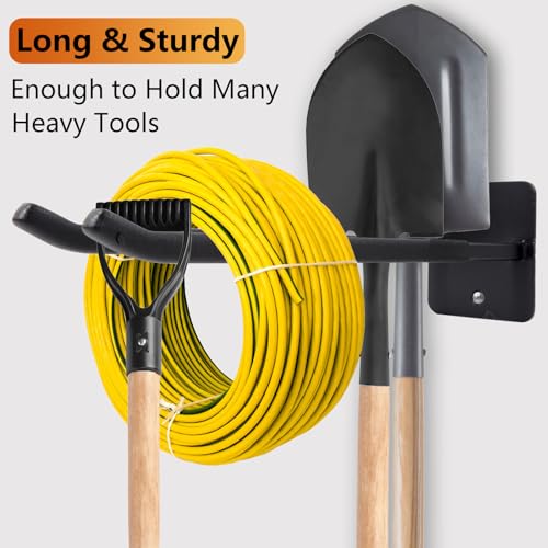 Sinoer 2 Pack Steel Wall Mount Double Garage Storage Hooks - style: 2pc Upgraded Square tube hooks -14"