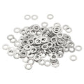 Flat Washers, 304 Stainless Steel Hardware Assorted Washer, 10 x 5 x 1 mm Fit for Bolts Screws Industrial Use (300 Pack, Silver) - size: 10 x 5 x 1 mm