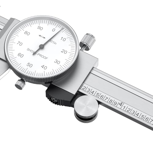 HDLNKAK Dial Caliper 0.001” with Micrometer 0.001”, Stainless Steel Ruler