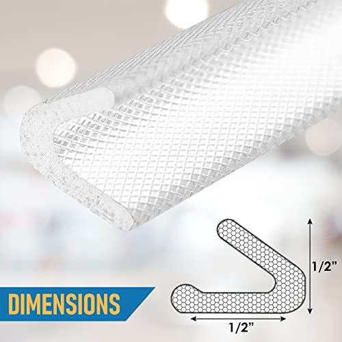 Adhesive V Shape Weatherstrip, Weather Stripping Door Seal Strip Foam Door Frame Insulation Side Jamb Bottom Groove Gap Filler Soundproof V Weatherstripping (White, 1/2 in x 1/2 in x 26 Ft) - color: White