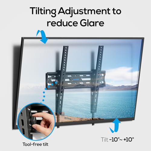 USX STAR Tilting TV Wall Mount Bracket for 32 42 43 50 55 60 Inch TVs - size: For 26-60'' TV