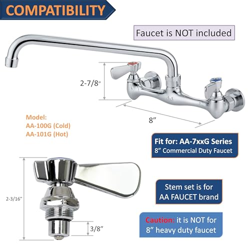 AA-100G Cold Replacement Stem Check with B-Handle - style: AA-100G