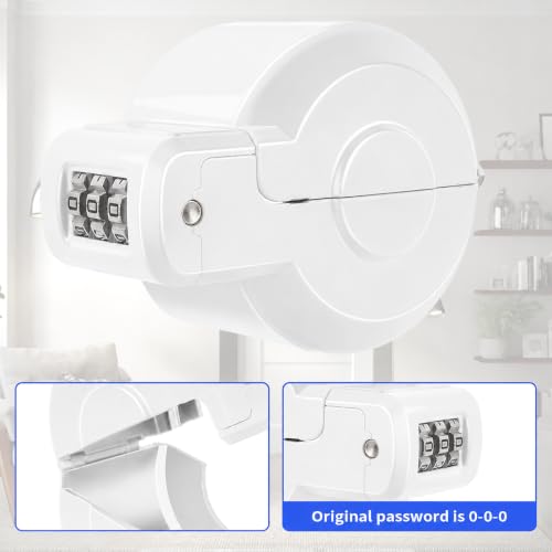 Door Knob Safety Cover Lock Child Proof Door Knob Lockout Device Cover - color: White