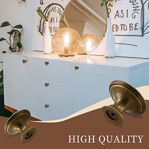 Brass Cabinet Knobs 1.18" Diameter, 12 Pcs - color: Brass, size: 12 Pack