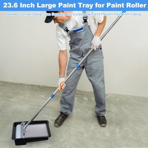 12 Pcs 18 Inch Paint Roller Kit with Tray
