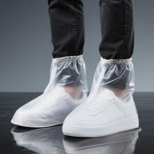 20Pcs Waterproof Shoe Covers for Rain,Non-Slip Disposable Rain Shoe Covers