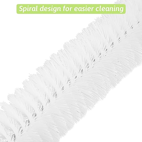 Sewer Drain Brush, Drain Clog Remover, 17inch Flexible Long Pipe Hair Clogs Catcher Cleaner Tool for Toilet, Kitchen Sink, Bathroom Tub, Sewer Drain - color: White Hair 17inch