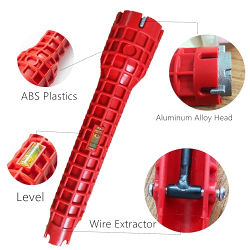 14in1 Faucet and Sink Wrench Basin Wrench Sink Faucet Wrench Tight Spaces