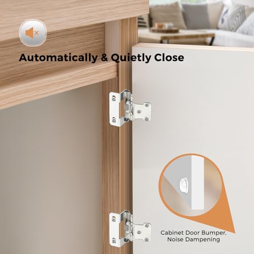 Ravinte Polished Chrome Semi-Overlay 1/2 inch Self-Closing Hinges, 10 Pack - color: Polished Chrome