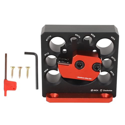 Dowel Maker Jig Kit, Aluminum Alloy 8 Holes Adjustable Drill Milling Dowel Round Rod Auxiliary Tool with Carbide Blade for Wooden Rods Sticks Woodworking