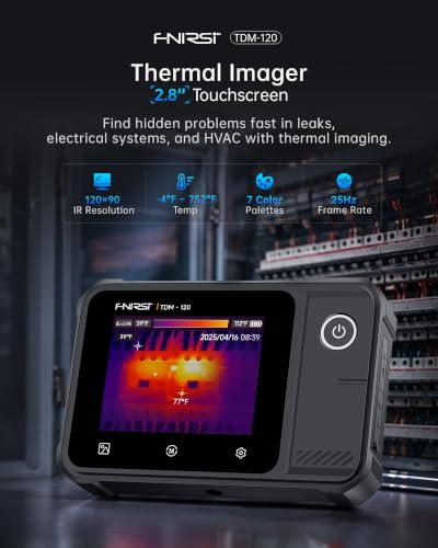 FNIRSI TDM-120 Thermal Imaging 120x90 IR Resolution, -4°F–752°F Temp - color: Thermal Imager