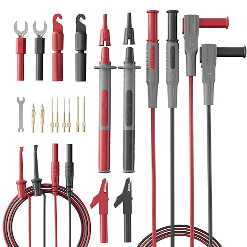 25-Piece Silicone Multimeter Test Leads, Automotive Back Probe Kit