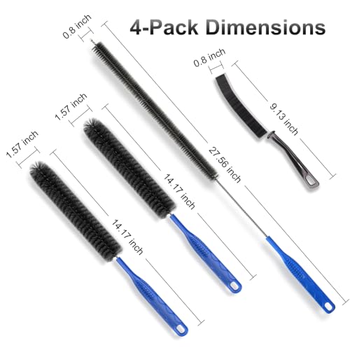 Drain Brush, Refrigerator Coil Cleaning Brush, Dryer Vent Cleaner Brush