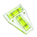 Three line T-type mini level platform can use a level meter, small ruler, and the bubble bead is highly transparent (green)