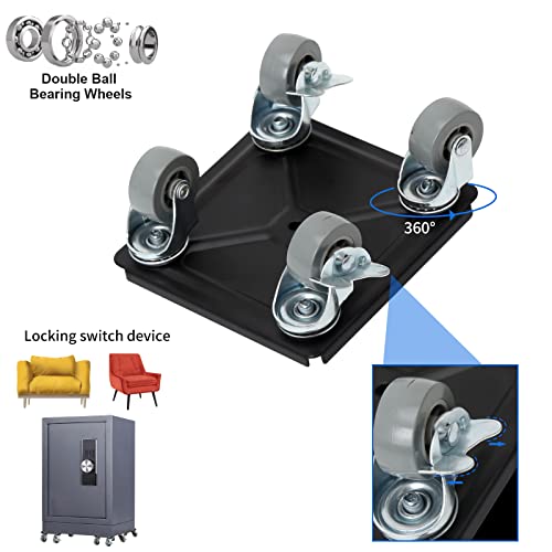 Furniture Movers with Wheels & Furniture Lifter Set, Easy to Moving Heavy Furniture, for Moving Heavy Furniture, Refrigerator, Sofa, Cabinet360° Rotation Wheels Double Bearing Roller Mute - size: Big