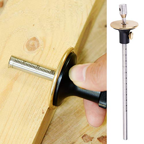 LiebeWH Wheel Marking Wood Carpenter Scriber, Marking Tool Wheel Woodworking Scriber Ruler EuropeanStyle Hand Measuring Tool (Single axis) - size: single axis