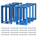 ABS 1/2 Inch Outlet Box Extender, Single Gang, Blue, 8 Pack - color: Blue, size: 8 PC