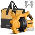 Cordless Electric Drain Auger Compatible with Dewalt 20V Battery(Tool Only) - color: Yellow