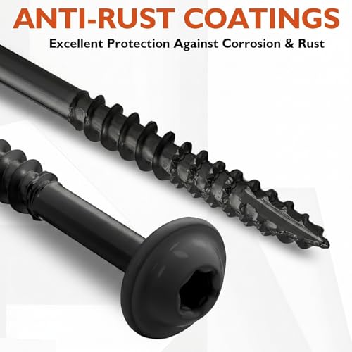 Frienda 2 Pound White Cabinet Screws Bulk #9x1-3/4'' Approx. 241 Pcs - color: Black, size: #9x1-3/4 Inch