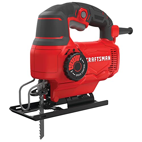 CRAFTSMAN Jig Saw, 4 Orbital Settings, Up to 3,000 SPM, 5 Amp, Corded (CMES610)