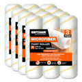 9 Inch Microfiber Paint Roller Covers, 1/2" Nap, 12-Pack - size: 12 PCS, 9"