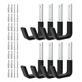 Heavy Duty Garage Utility Hooks, Wall Mount Ladder Hangers, 8 S - size: 8 Small